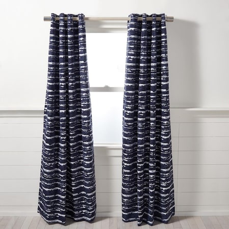 Safavieh 52 x 96 in. Brynleigh Single Panel Window Treatment, Navy WDT1057A-5296